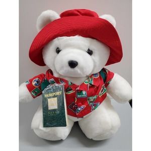 Vintage Dayton Hudson 1993 Santa Bear World Traveler w/ Passport